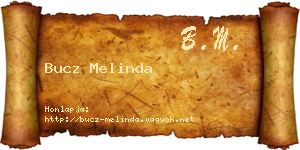Bucz Melinda névjegykártya